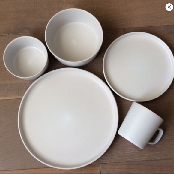 New 5 pcs Set Stoneware Luxmatte Dinnerware plate mug bowl Elama - Picture 9 of 10